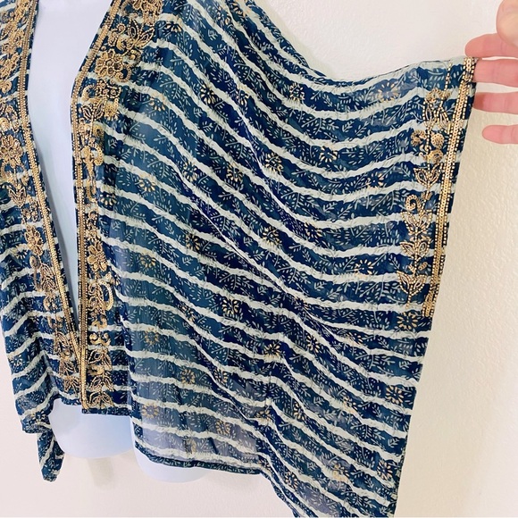 Soft Surroundings Midas Cardi Striped Kimono Topper Size PL/PXL - Picture 6 of 14